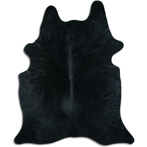 Black Cowhide Rug XXL