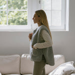 Merino Wool Vest “Island” Grey