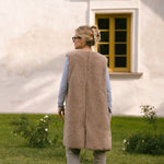 Merino Wool Vest “Sea” Beige