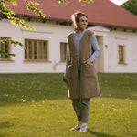 Merino Wool Vest “Sea” Beige