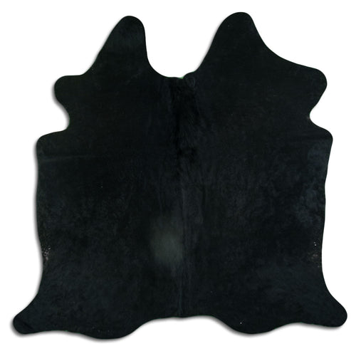 Black Cowhide Rug L