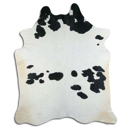 Black & White Cowhide Rug XXL