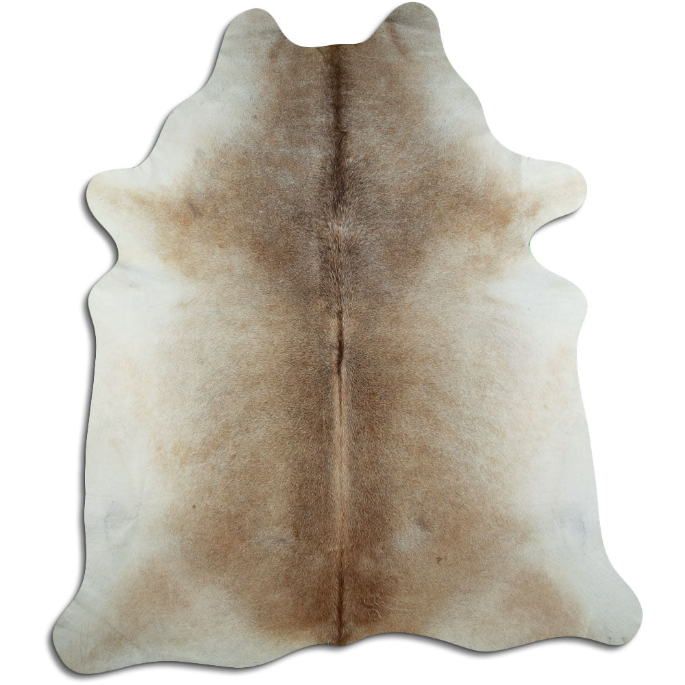 Tan Grey Cowhide Rug XXL