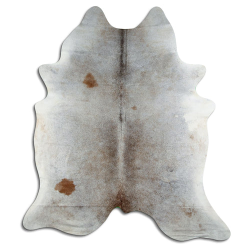 Tan Grey Cowhide Rug XXL
