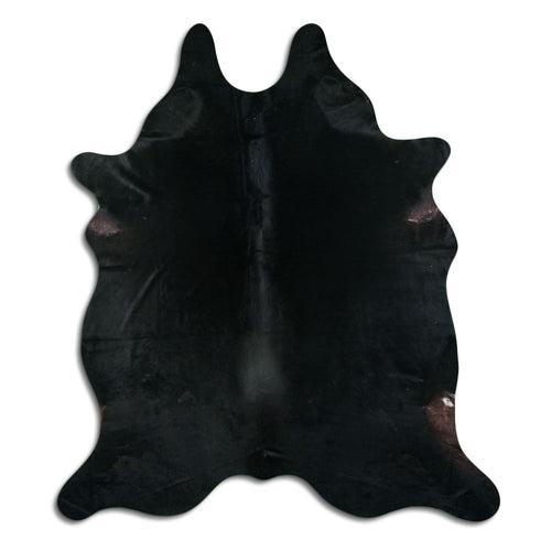 Black Cowhide Rug XXL