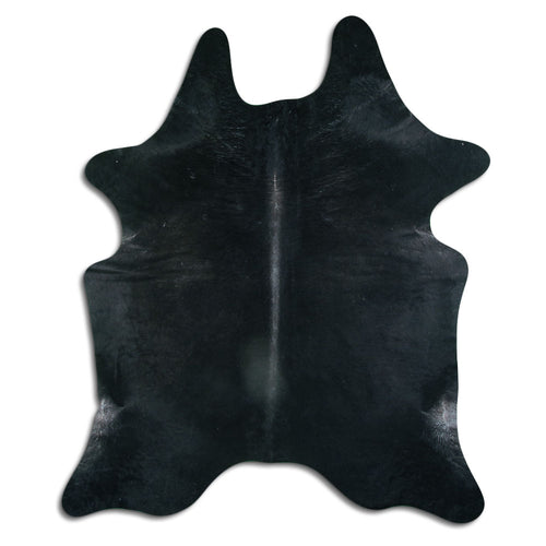 Black Cowhide Rug XXL