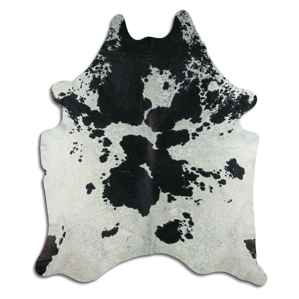 Black & White Cowhide Rug XXL