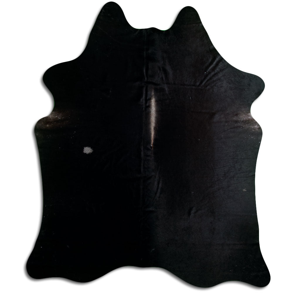 Black Cowhide Rug XL