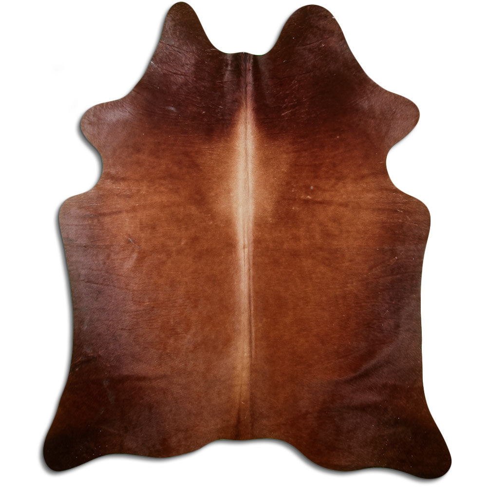 Brown Cowhide Rug L