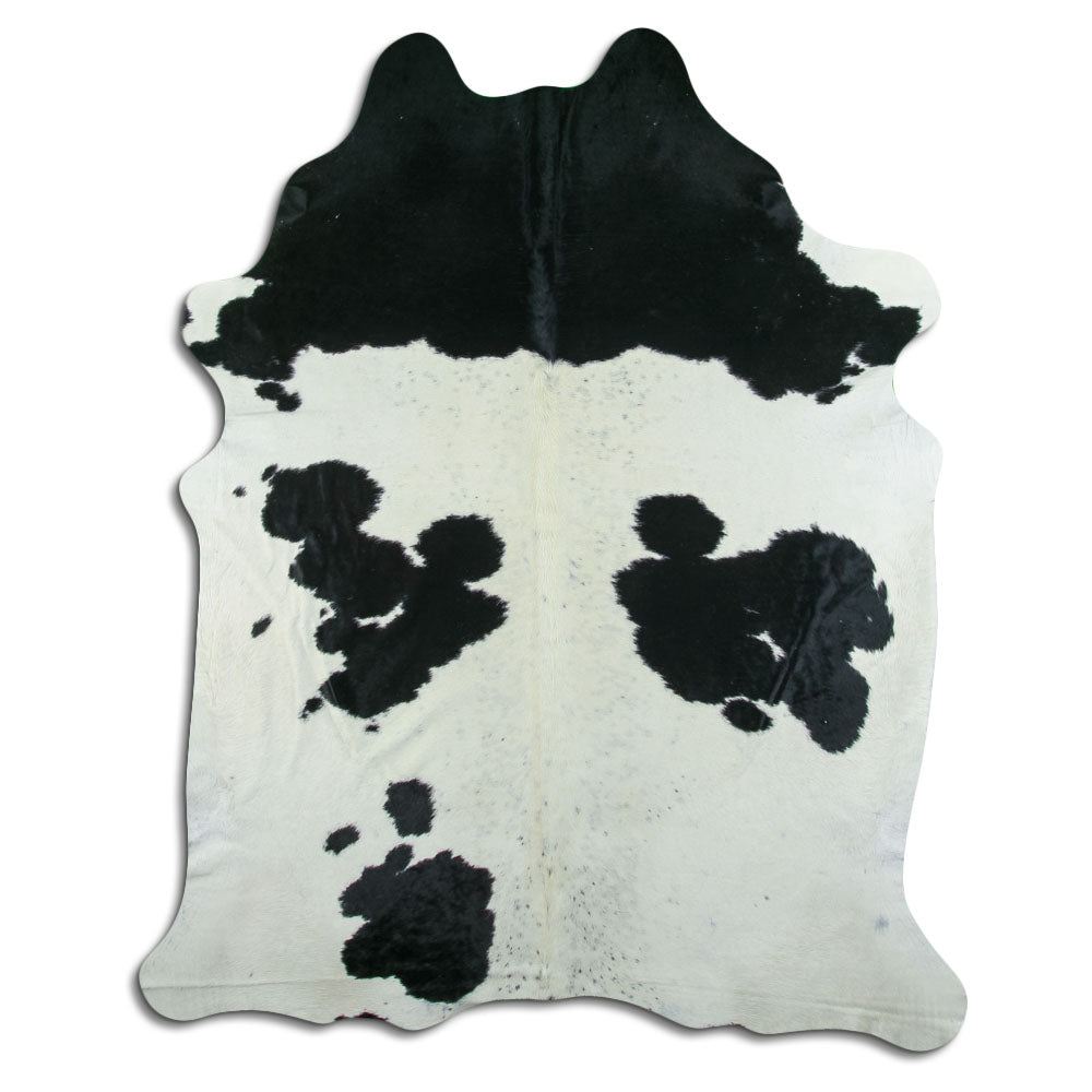 Black & White Cowhide Rug XXL