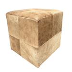 Cowhide ottoman | available in several colours