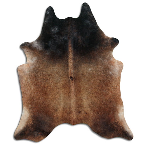 Tan Grey Cowhide Rug XL