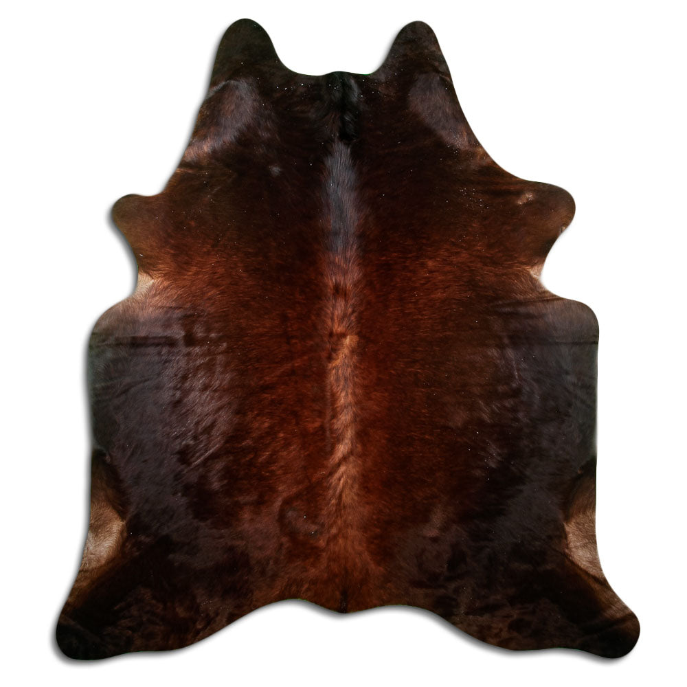 Brown Cowhide Rug L