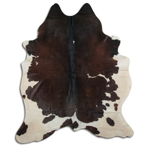 Brown & White Cowhide Rug XXL