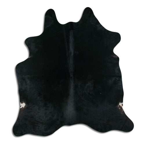 Black Cowhide Rug M