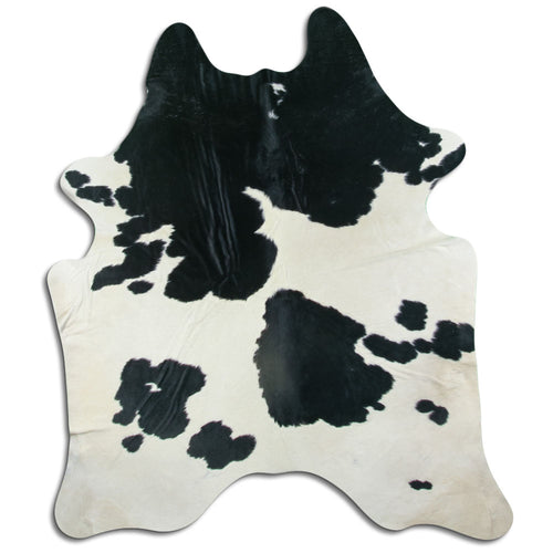 Black & White Cowhide Rug XL
