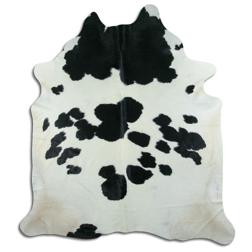 Black & White Cowhide Rug XXL
