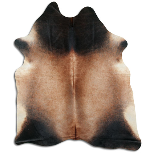 Tan Grey Cowhide Rug XXL