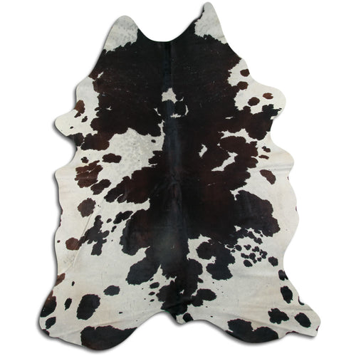 Brown & White Cowhide Rug XXL