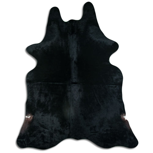 Black Cowhide Rug XXL