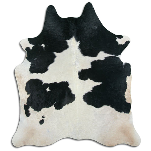 Black & White Cowhide Rug XL