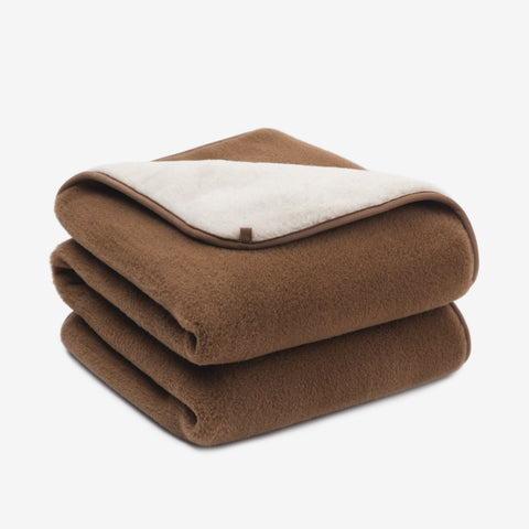 Camel Hair & Merino Wool Blanket “Camel” | 2-Ply