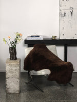 Dark Brown Sheepskin Rug