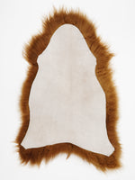 Icelandic sheepskin 'Ginger Brisa' Dyed