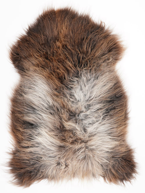 British Multicolour Sheepskin Rug L