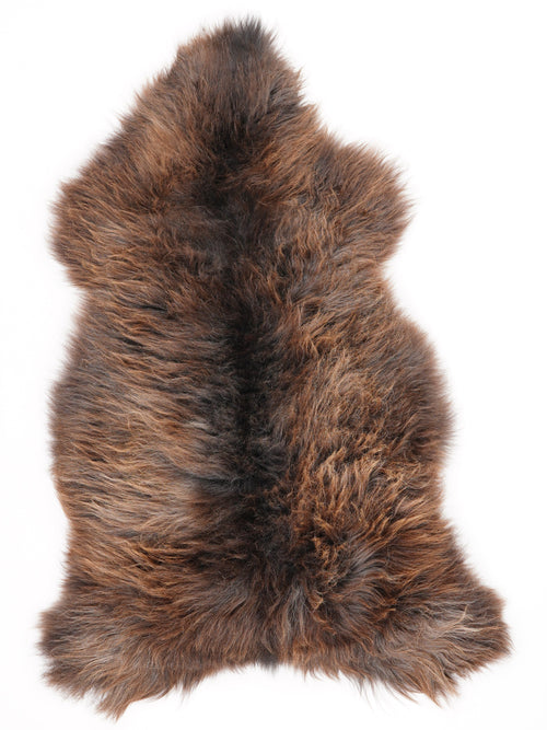 Brown Sheepskin Rug L