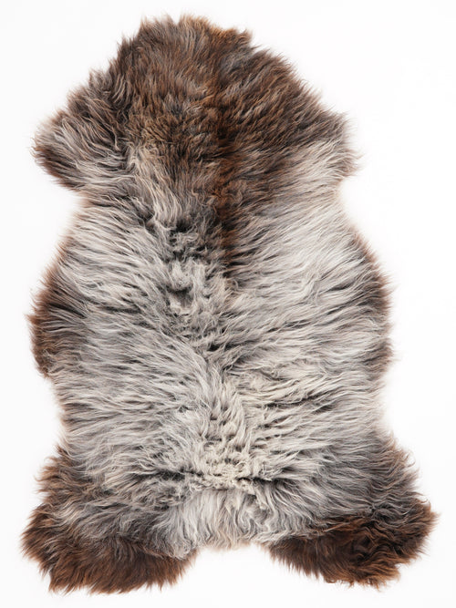 British Multicolour Sheepskin Rug L