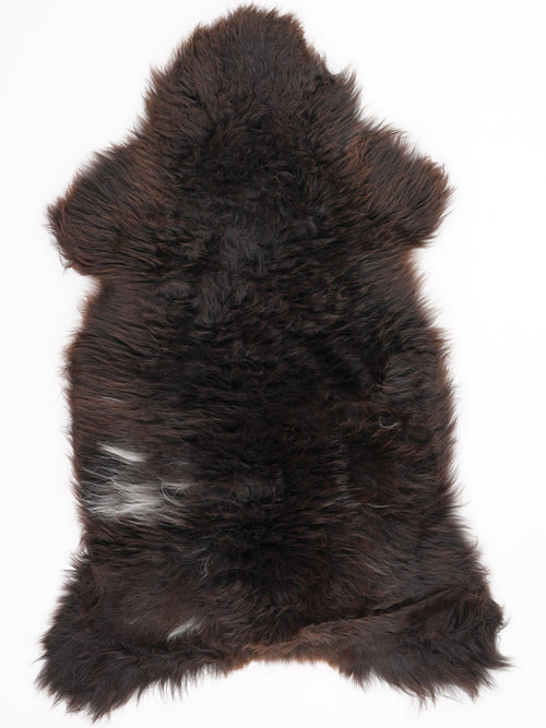 Brown Sheepskin Rug L