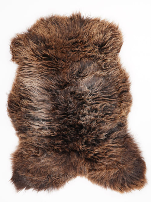 Brown Sheepskin Rug L
