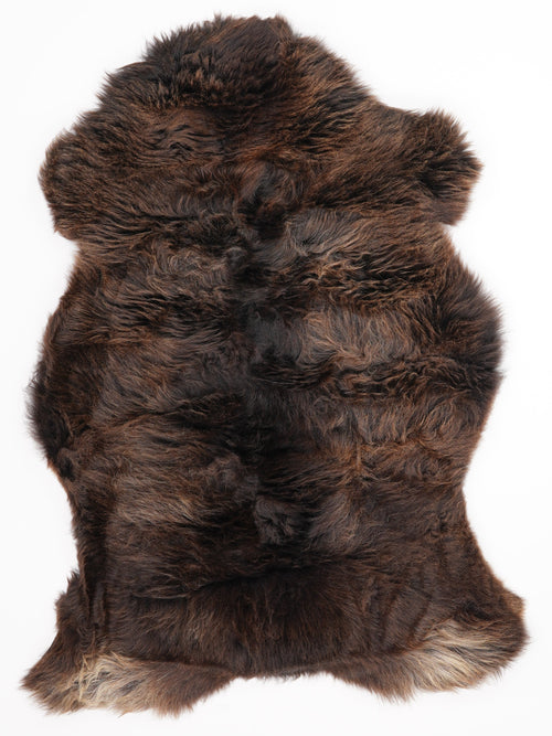 Brown Sheepskin Rug L