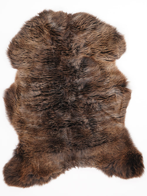 Brown Sheepskin Rug L