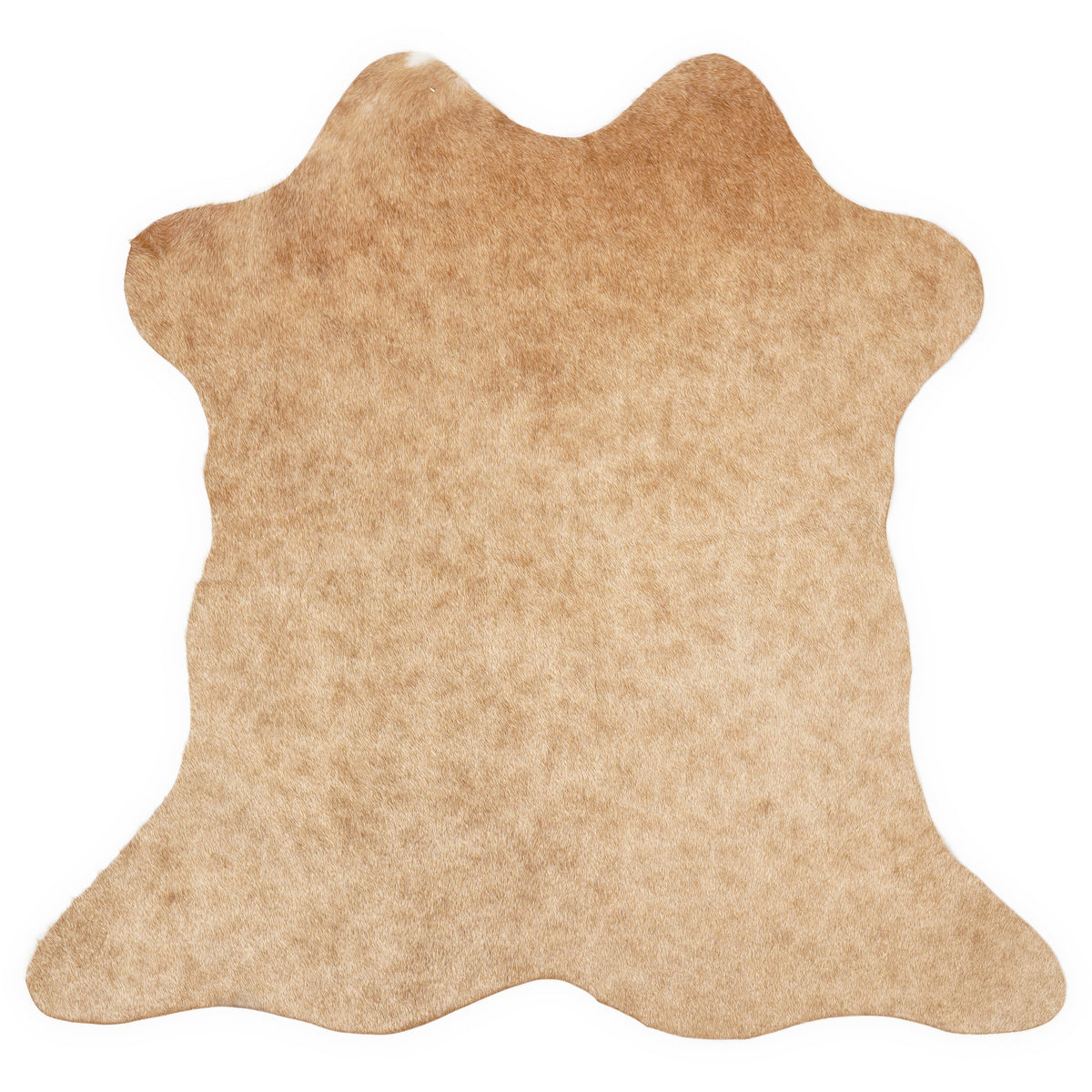 Mini cowhide of about 70 × 70 cm, seen from above: the exact hide you receive