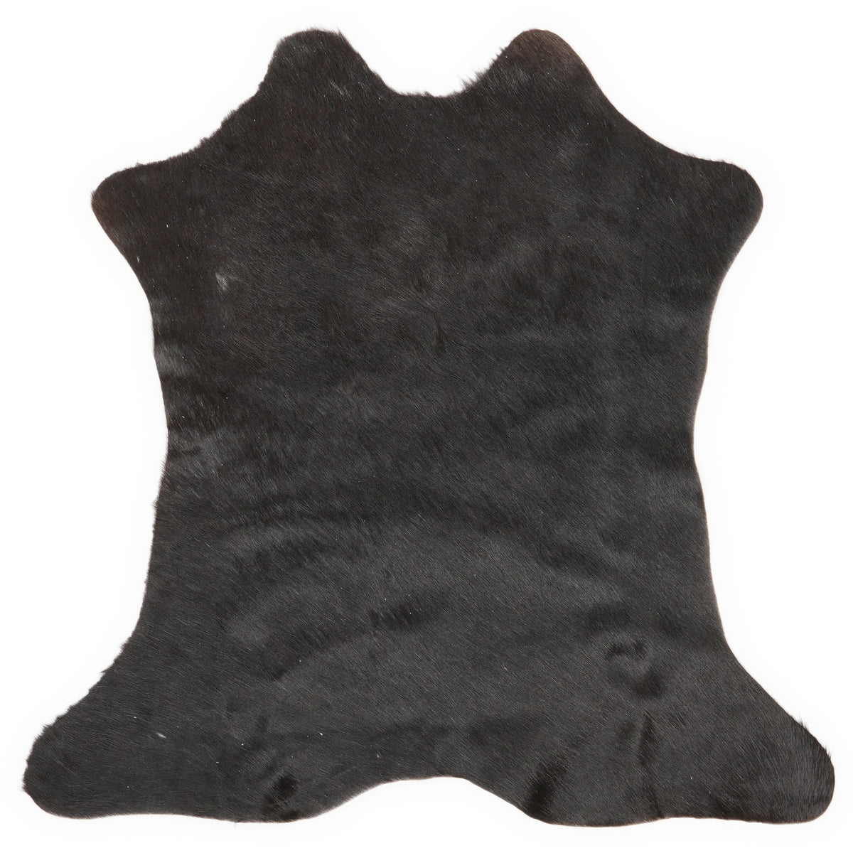 Mini cowhide of about 70 × 70 cm, seen from above: the exact hide you receive