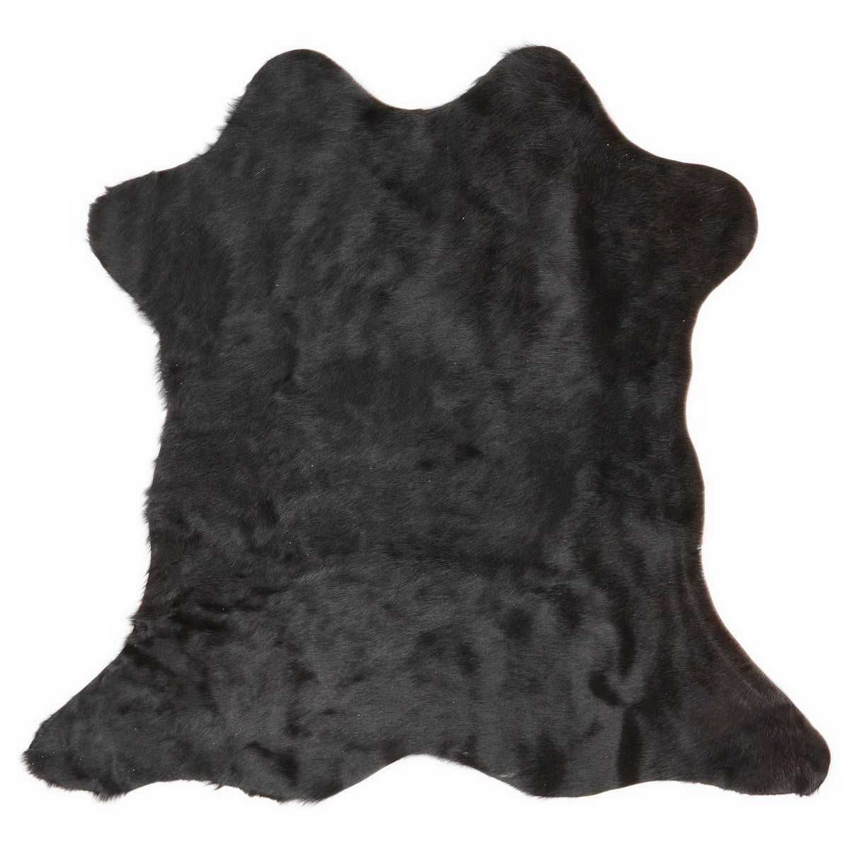 Mini cowhide of about 70 × 70 cm, seen from above: the exact hide you receive