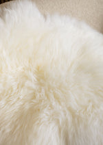 White Stitched Sheepskin Rug XXXXL