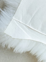 White Stitched Sheepskin Rug XXXXL