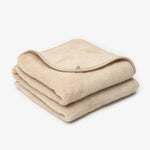 Cashmere & Merino Wool Blanket “Cashmere” Beige | 2-Ply