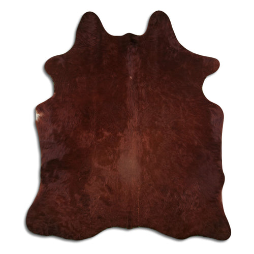 Brown Cowhide Rug L