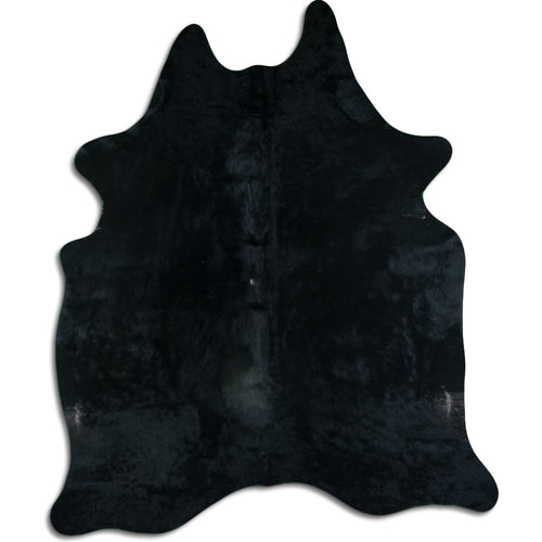 Black Cowhide Rug XXL
