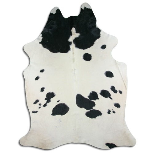 Black & White Cowhide Rug XXL