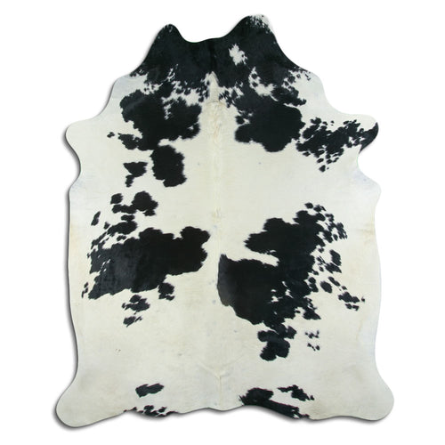 Black & White Cowhide Rug XXL