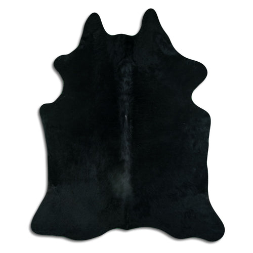 Black Cowhide Rug XXL