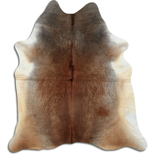 Tan Grey Cowhide Rug XXL
