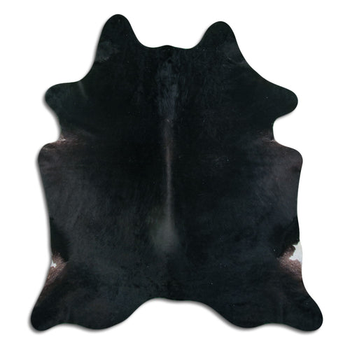 Black Cowhide Rug XL