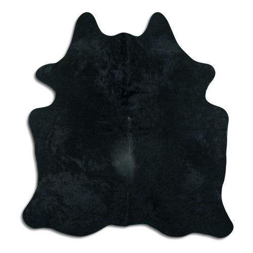 Black Cowhide Rug L