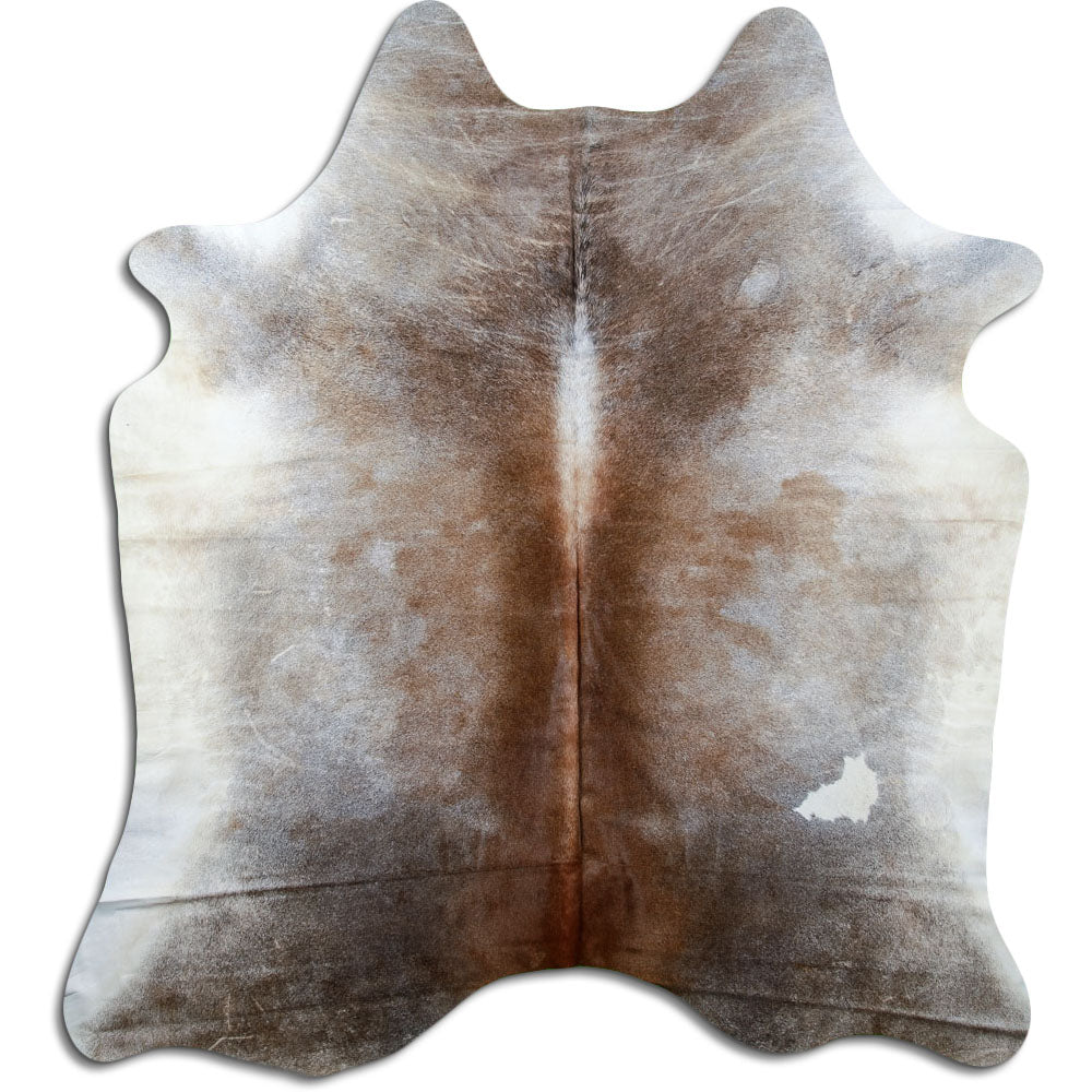 Tan Grey Cowhide Rug XXL